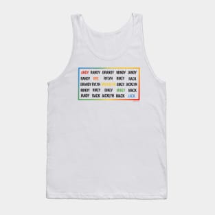 Roadtrip Ships Black and Rainbow Love Ship-Names RoadtripTV Boyband Tank Top